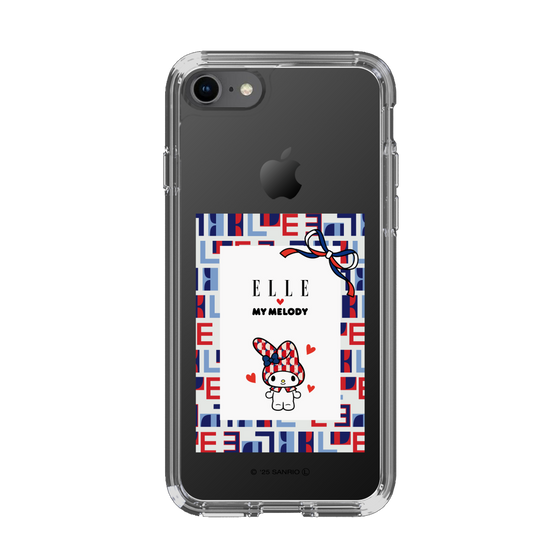 スリムプロテクションケース［ ELLE×マイメロディ＆クロミ - トリコロールカラーグラフィック5 ］