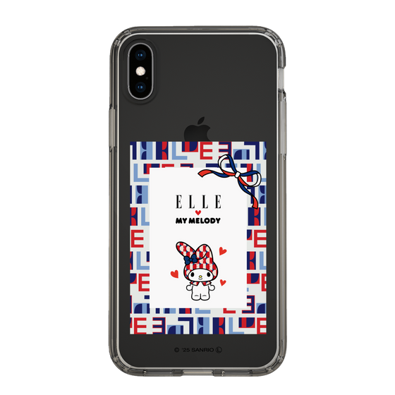 スリムプロテクションケース［ ELLE×マイメロディ＆クロミ - トリコロールカラーグラフィック5 ］