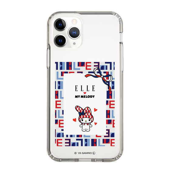 スリムプロテクションケース［ ELLE×マイメロディ＆クロミ - トリコロールカラーグラフィック5 ］