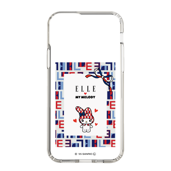 スリムプロテクションケース［ ELLE×マイメロディ＆クロミ - トリコロールカラーグラフィック5 ］