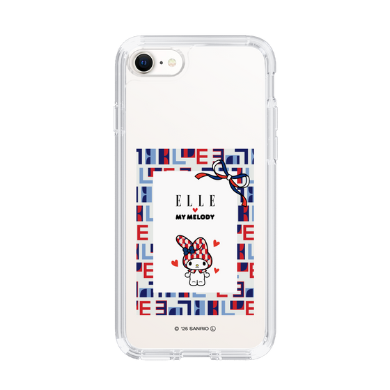 スリムプロテクションケース［ ELLE×マイメロディ＆クロミ - トリコロールカラーグラフィック5 ］