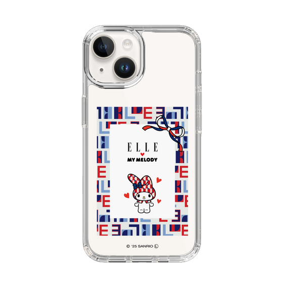 スリムプロテクションケース［ ELLE×マイメロディ＆クロミ - トリコロールカラーグラフィック5 ］