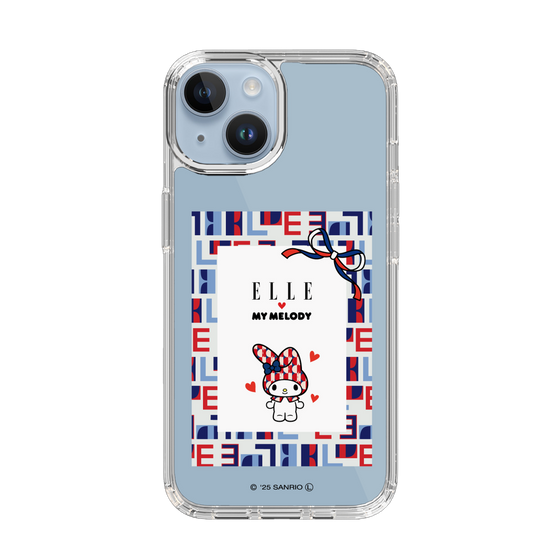 スリムプロテクションケース［ ELLE×マイメロディ＆クロミ - トリコロールカラーグラフィック5 ］