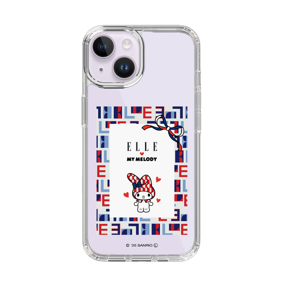 スリムプロテクションケース［ ELLE×マイメロディ＆クロミ - トリコロールカラーグラフィック5 ］