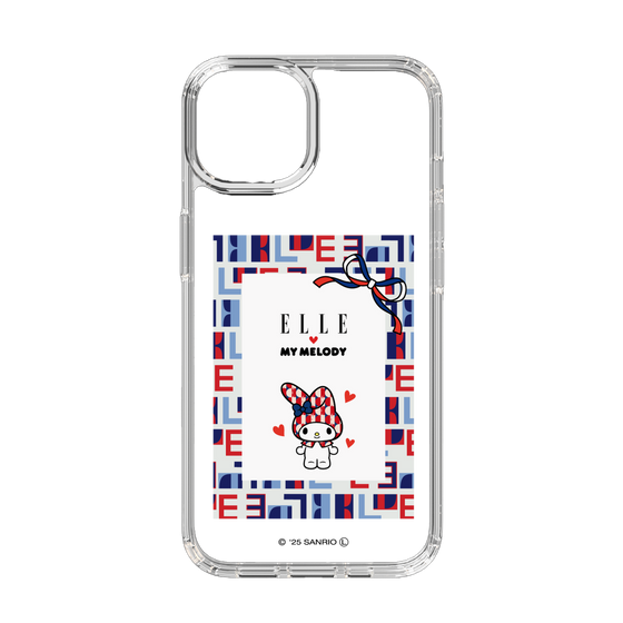 スリムプロテクションケース［ ELLE×マイメロディ＆クロミ - トリコロールカラーグラフィック5 ］
