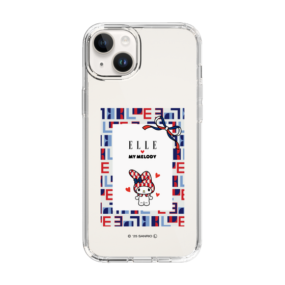 スリムプロテクションケース［ ELLE×マイメロディ＆クロミ - トリコロールカラーグラフィック5 ］