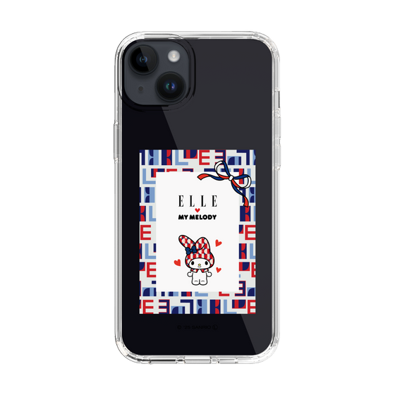 スリムプロテクションケース［ ELLE×マイメロディ＆クロミ - トリコロールカラーグラフィック5 ］