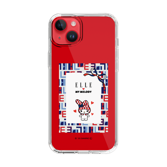 スリムプロテクションケース［ ELLE×マイメロディ＆クロミ - トリコロールカラーグラフィック5 ］