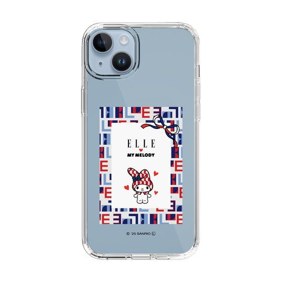 スリムプロテクションケース［ ELLE×マイメロディ＆クロミ - トリコロールカラーグラフィック5 ］