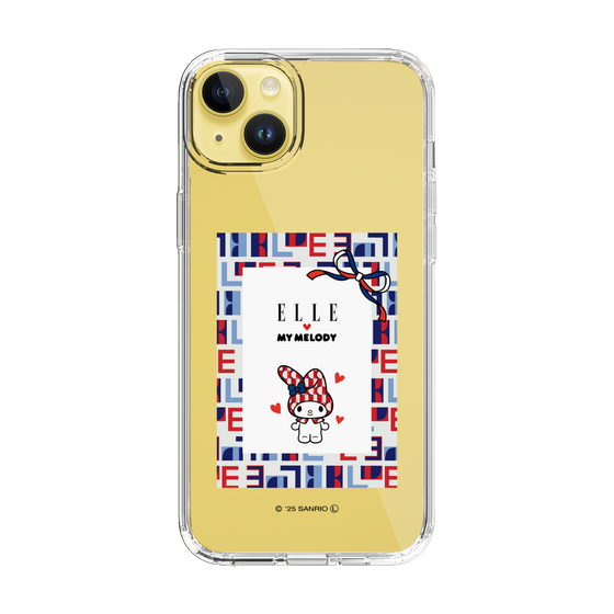 スリムプロテクションケース［ ELLE×マイメロディ＆クロミ - トリコロールカラーグラフィック5 ］