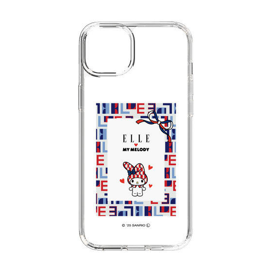 スリムプロテクションケース［ ELLE×マイメロディ＆クロミ - トリコロールカラーグラフィック5 ］