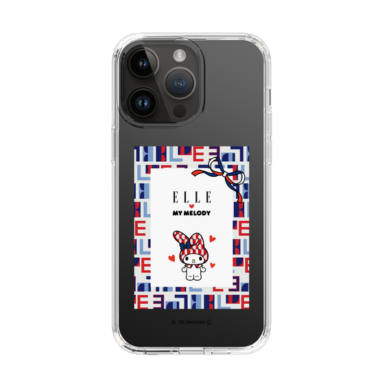 スリムプロテクションケース［ ELLE×マイメロディ＆クロミ - トリコロールカラーグラフィック5 ］