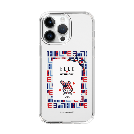スリムプロテクションケース［ ELLE×マイメロディ＆クロミ - トリコロールカラーグラフィック5 ］