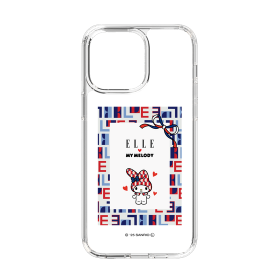 スリムプロテクションケース［ ELLE×マイメロディ＆クロミ - トリコロールカラーグラフィック5 ］