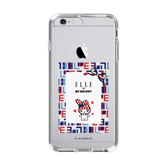 スリムプロテクションケース［ ELLE×マイメロディ＆クロミ - トリコロールカラーグラフィック5 ］