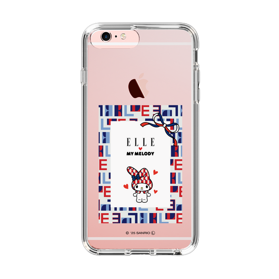 スリムプロテクションケース［ ELLE×マイメロディ＆クロミ - トリコロールカラーグラフィック5 ］