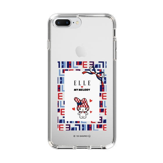 スリムプロテクションケース［ ELLE×マイメロディ＆クロミ - トリコロールカラーグラフィック5 ］