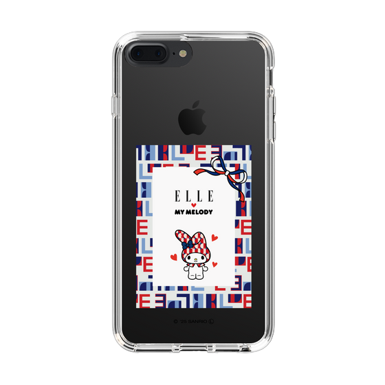 スリムプロテクションケース［ ELLE×マイメロディ＆クロミ - トリコロールカラーグラフィック5 ］