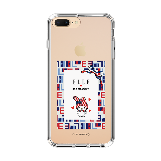 スリムプロテクションケース［ ELLE×マイメロディ＆クロミ - トリコロールカラーグラフィック5 ］