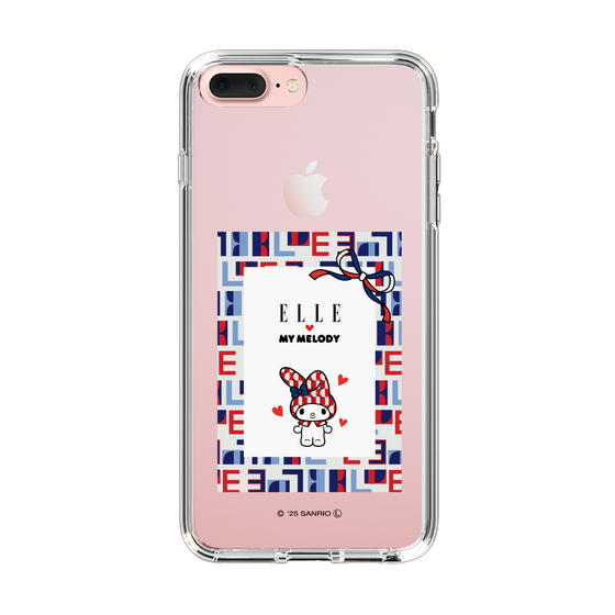 スリムプロテクションケース［ ELLE×マイメロディ＆クロミ - トリコロールカラーグラフィック5 ］