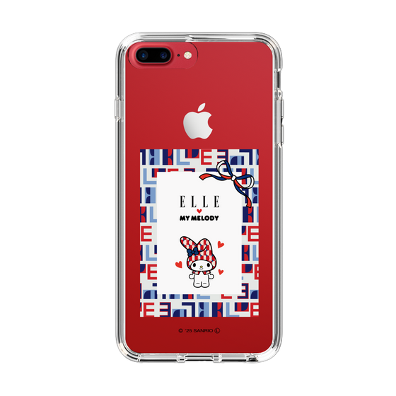 スリムプロテクションケース［ ELLE×マイメロディ＆クロミ - トリコロールカラーグラフィック5 ］
