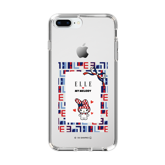スリムプロテクションケース［ ELLE×マイメロディ＆クロミ - トリコロールカラーグラフィック5 ］