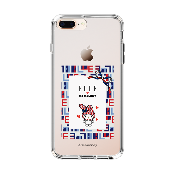 スリムプロテクションケース［ ELLE×マイメロディ＆クロミ - トリコロールカラーグラフィック5 ］