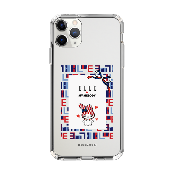 スリムプロテクションケース［ ELLE×マイメロディ＆クロミ - トリコロールカラーグラフィック5 ］