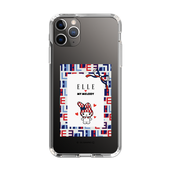 スリムプロテクションケース［ ELLE×マイメロディ＆クロミ - トリコロールカラーグラフィック5 ］