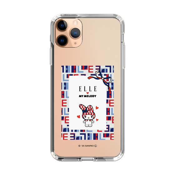 スリムプロテクションケース［ ELLE×マイメロディ＆クロミ - トリコロールカラーグラフィック5 ］