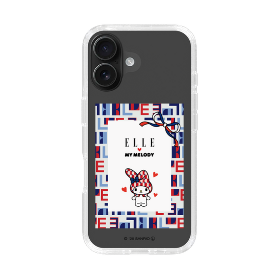 スリムプロテクションケース［ ELLE×マイメロディ＆クロミ - トリコロールカラーグラフィック5 ］