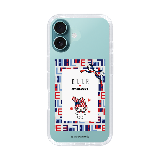 スリムプロテクションケース［ ELLE×マイメロディ＆クロミ - トリコロールカラーグラフィック5 ］