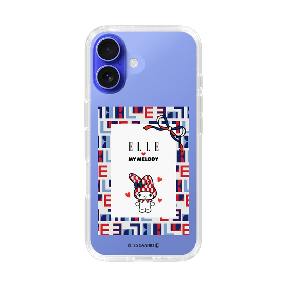 スリムプロテクションケース［ ELLE×マイメロディ＆クロミ - トリコロールカラーグラフィック5 ］
