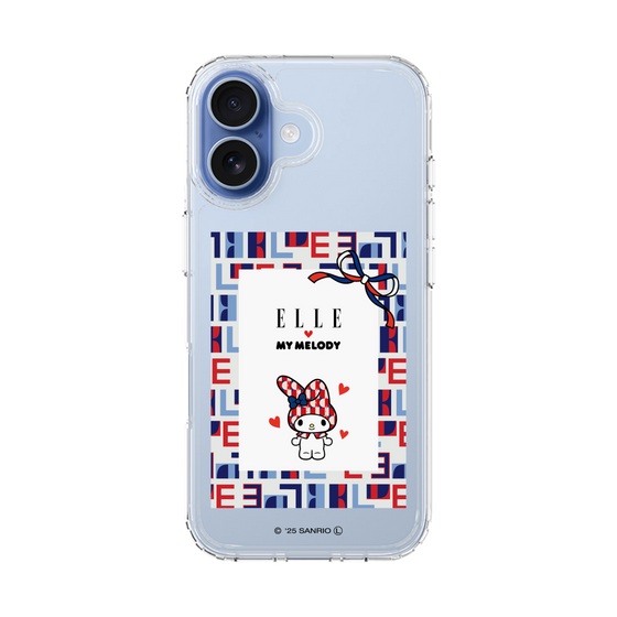 スリムプロテクションケース［ ELLE×マイメロディ＆クロミ - トリコロールカラーグラフィック5 ］