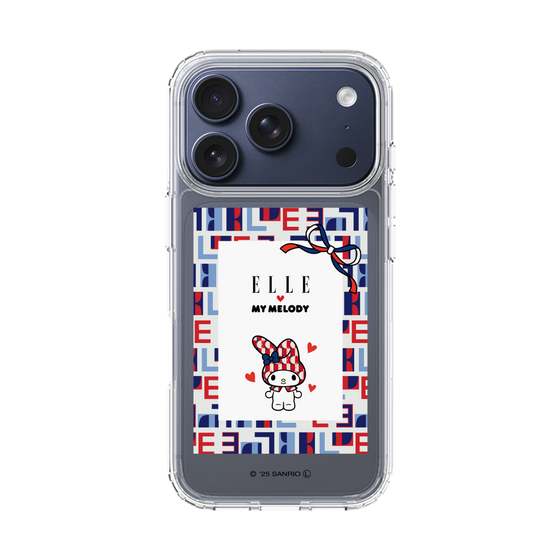 スリムプロテクションケース［ ELLE×マイメロディ＆クロミ - トリコロールカラーグラフィック5 ］