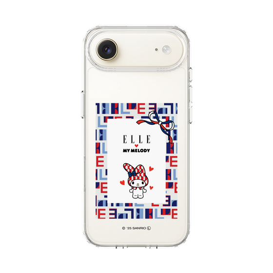 スリムプロテクションケース［ ELLE×マイメロディ＆クロミ - トリコロールカラーグラフィック5 ］