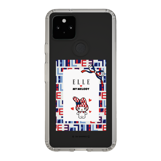 スリムプロテクションケース［ ELLE×マイメロディ＆クロミ - トリコロールカラーグラフィック5 ］