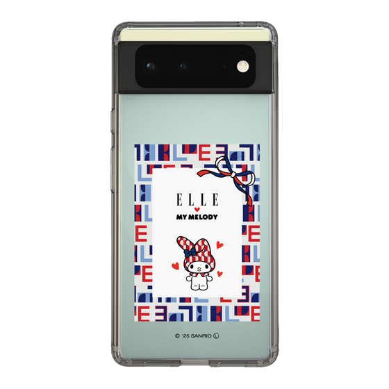 スリムプロテクションケース［ ELLE×マイメロディ＆クロミ - トリコロールカラーグラフィック5 ］