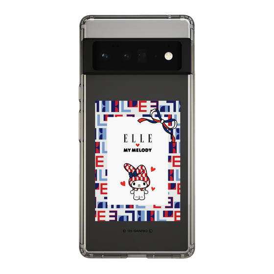 スリムプロテクションケース［ ELLE×マイメロディ＆クロミ - トリコロールカラーグラフィック5 ］