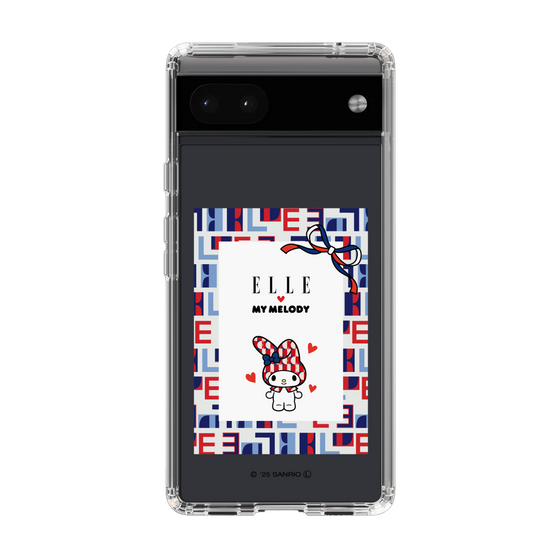 スリムプロテクションケース［ ELLE×マイメロディ＆クロミ - トリコロールカラーグラフィック5 ］