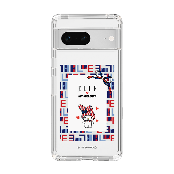 スリムプロテクションケース［ ELLE×マイメロディ＆クロミ - トリコロールカラーグラフィック5 ］