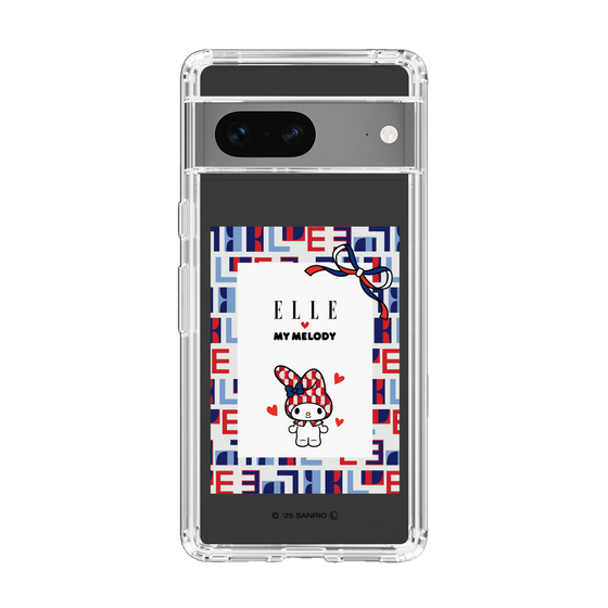 スリムプロテクションケース［ ELLE×マイメロディ＆クロミ - トリコロールカラーグラフィック5 ］