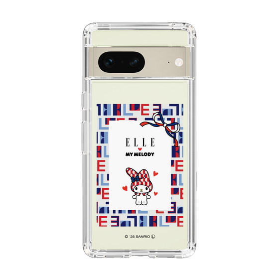 スリムプロテクションケース［ ELLE×マイメロディ＆クロミ - トリコロールカラーグラフィック5 ］