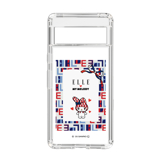 スリムプロテクションケース［ ELLE×マイメロディ＆クロミ - トリコロールカラーグラフィック5 ］
