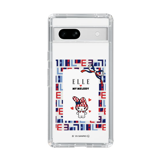 スリムプロテクションケース［ ELLE×マイメロディ＆クロミ - トリコロールカラーグラフィック5 ］