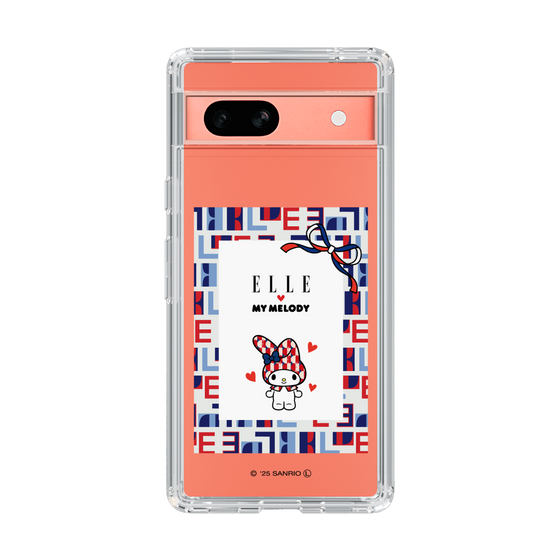 スリムプロテクションケース［ ELLE×マイメロディ＆クロミ - トリコロールカラーグラフィック5 ］