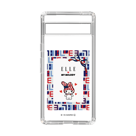 スリムプロテクションケース［ ELLE×マイメロディ＆クロミ - トリコロールカラーグラフィック5 ］