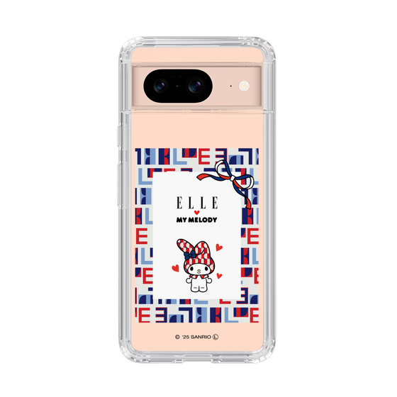 スリムプロテクションケース［ ELLE×マイメロディ＆クロミ - トリコロールカラーグラフィック5 ］