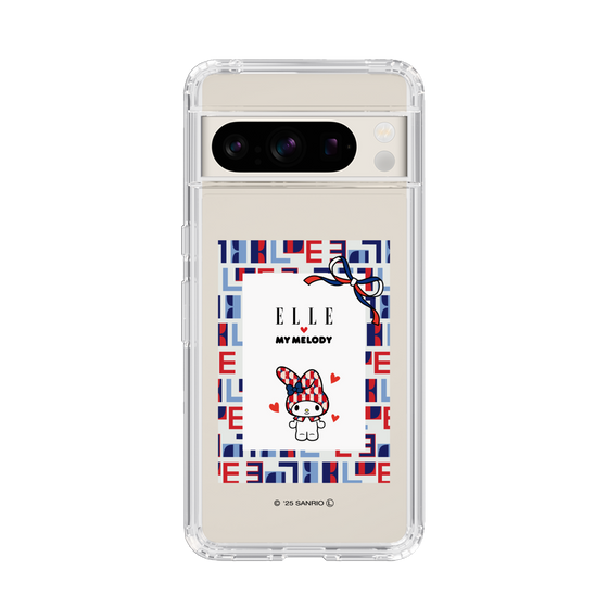 スリムプロテクションケース［ ELLE×マイメロディ＆クロミ - トリコロールカラーグラフィック5 ］