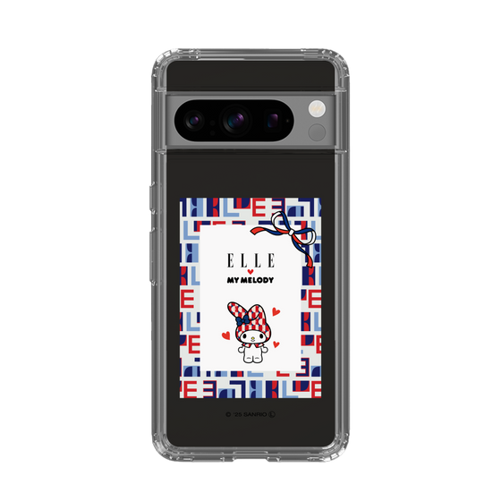 スリムプロテクションケース［ ELLE×マイメロディ＆クロミ - トリコロールカラーグラフィック5 ］